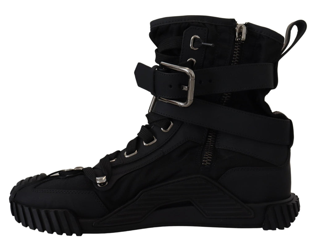 Sorrento Sneakers Nylon Black High Top Shoes