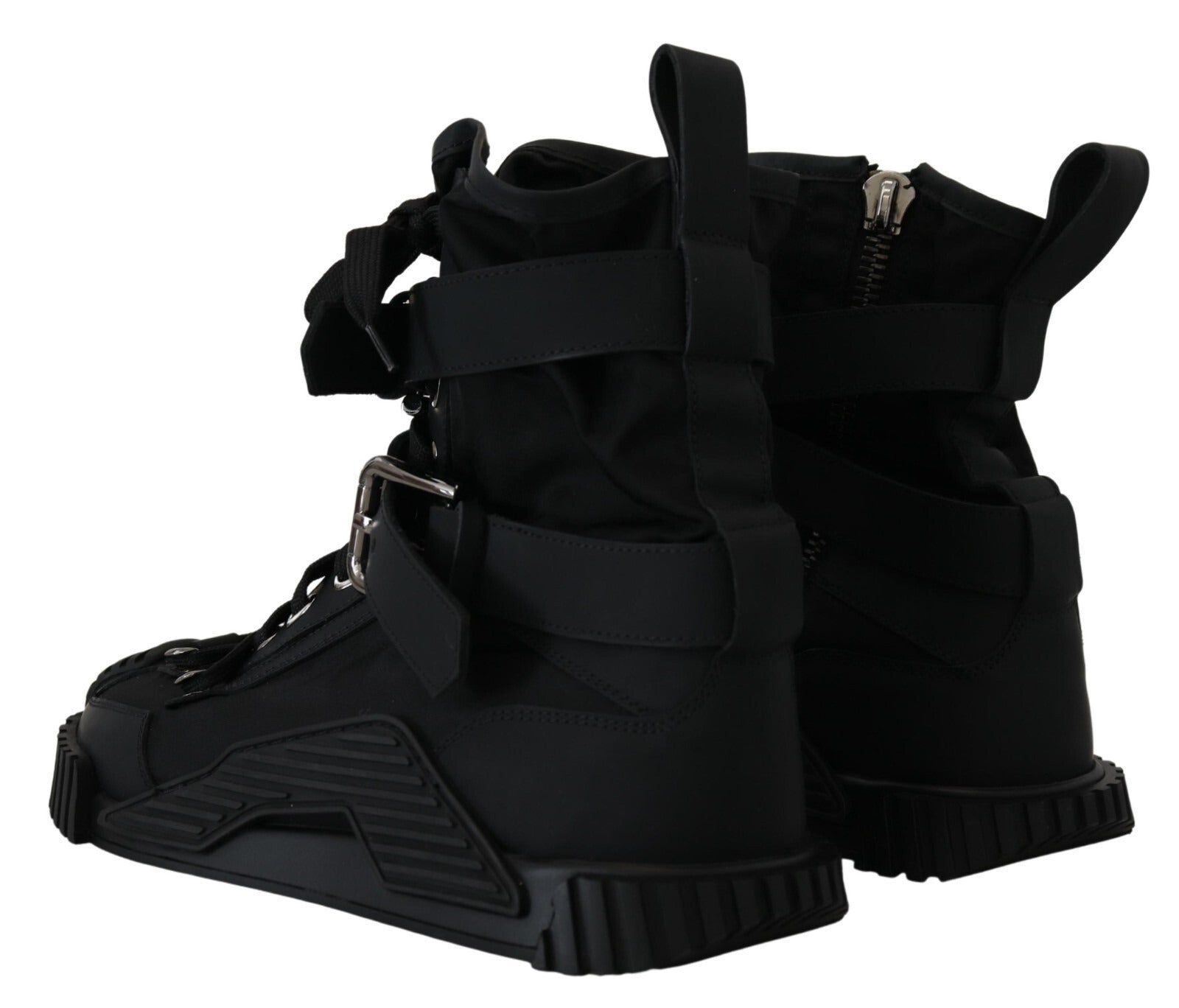 Sorrento Sneakers Nylon Black High Top Shoes