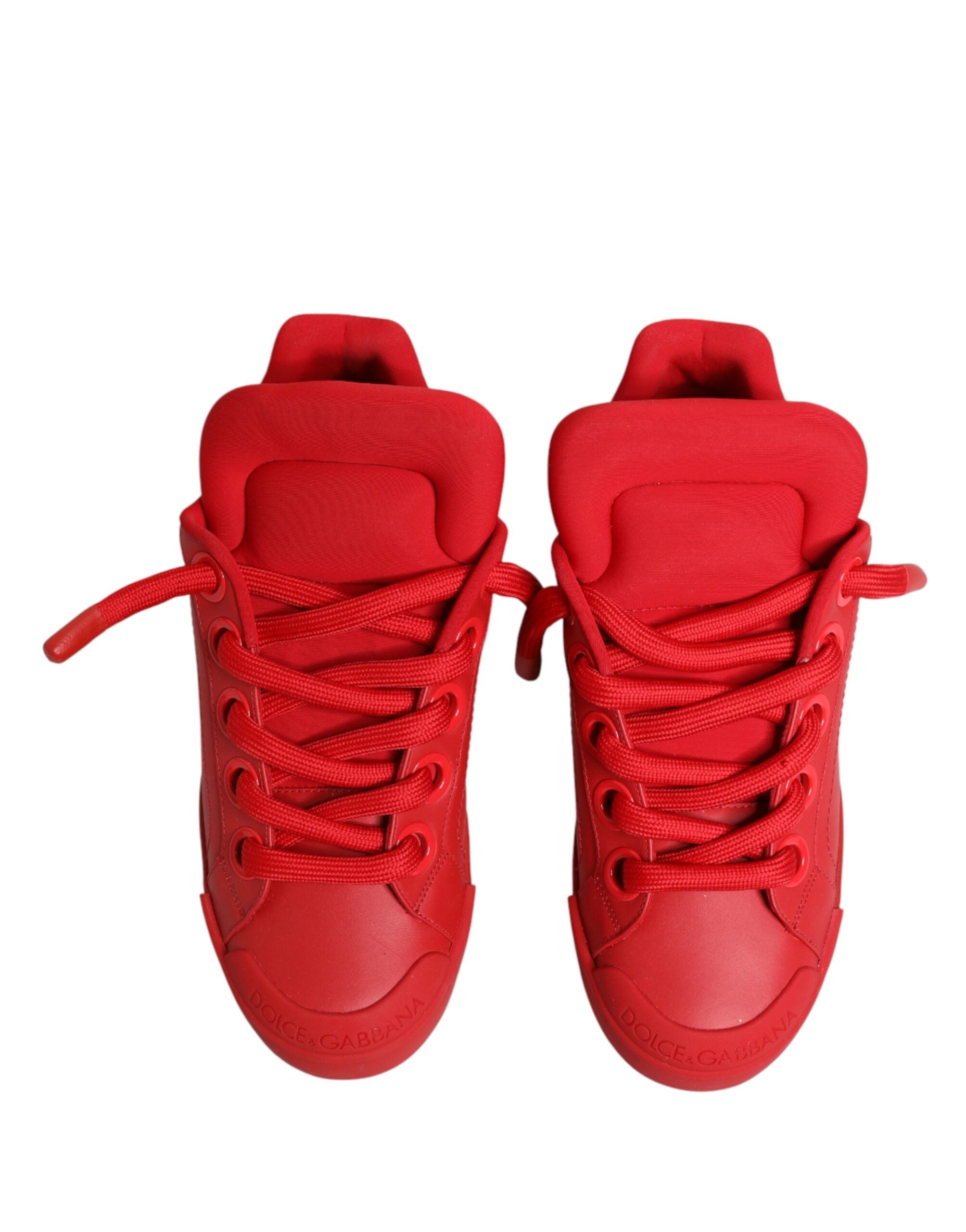 Dolce & Gabbana – IN THE FAME Selection | Red Leather Low-Top Sneakers