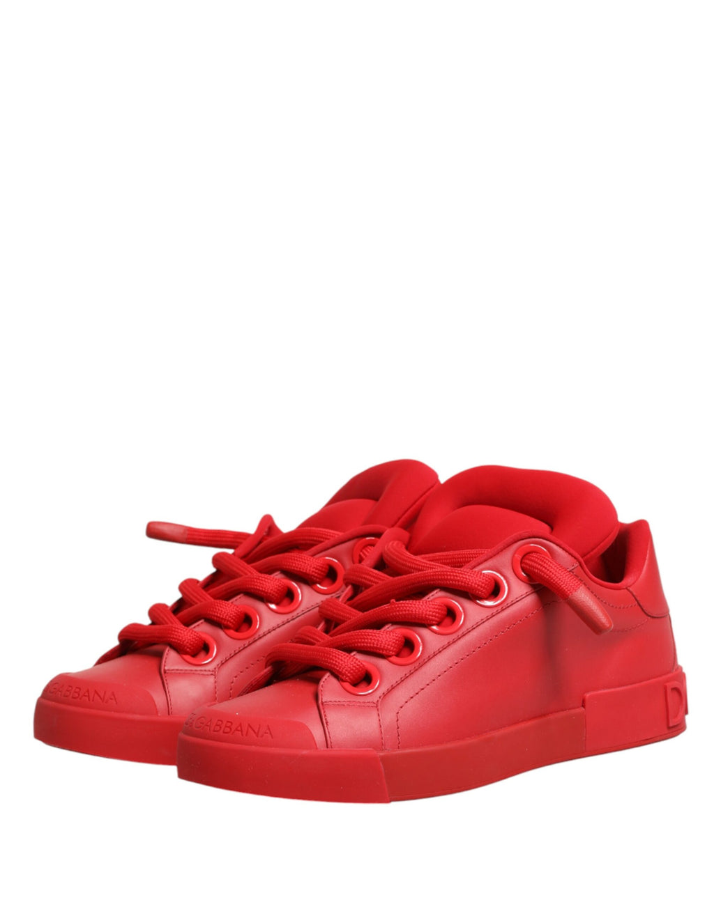 Dolce & Gabbana – IN THE FAME Selection | Red Leather Low-Top Sneakers