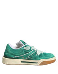 Dolce & Gabbana – IN THE FAME Selection | Green Suede New Roma Low-Top Sneakers