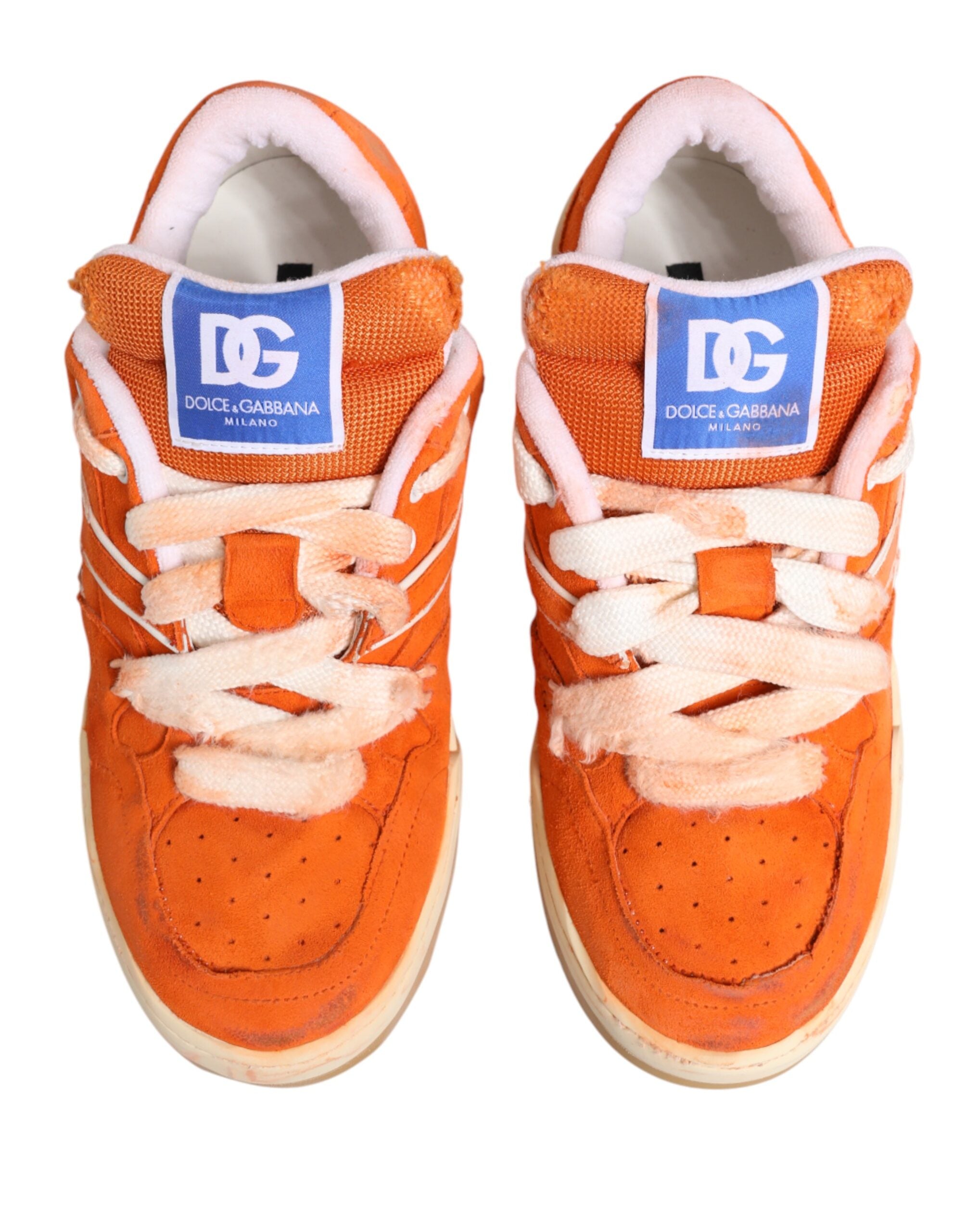 Orange Suede New Roma Low Top Sneakers Shoes