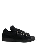 Dolce & Gabbana – IN THE FAME Selection | Black Faux Shearling Low-Top Sneakers