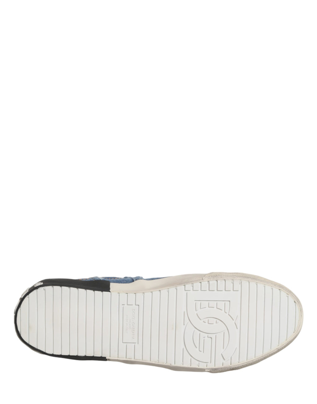 Dolce & Gabbana – IN THE FAME Selection | Blue Distressed Denim Low-Top Sneakers