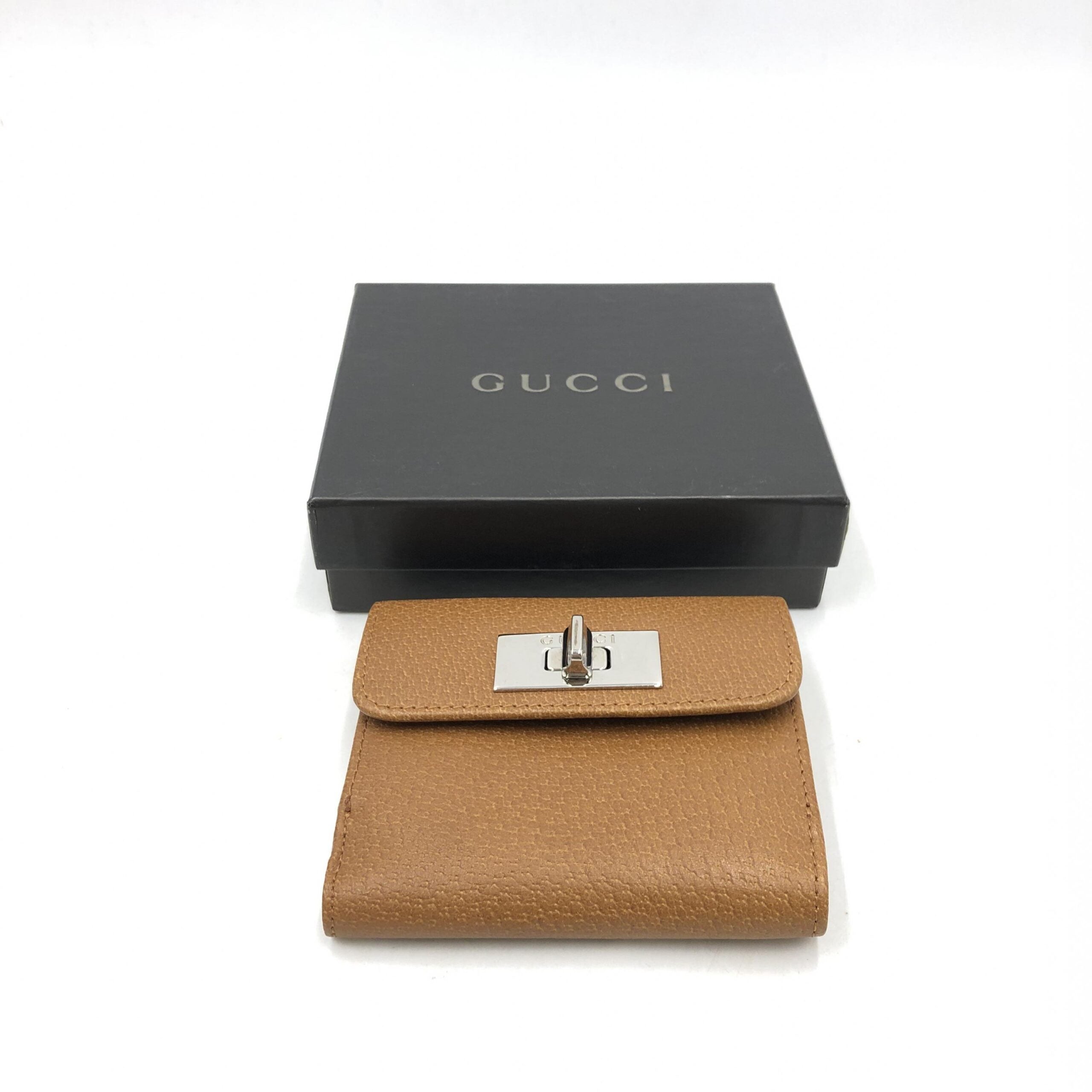 Gucci - IN THE FAME Brown Leather Wallet
