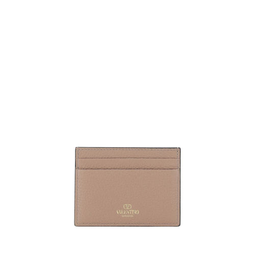 Beige Calf Leather Bos Taurus Wallet