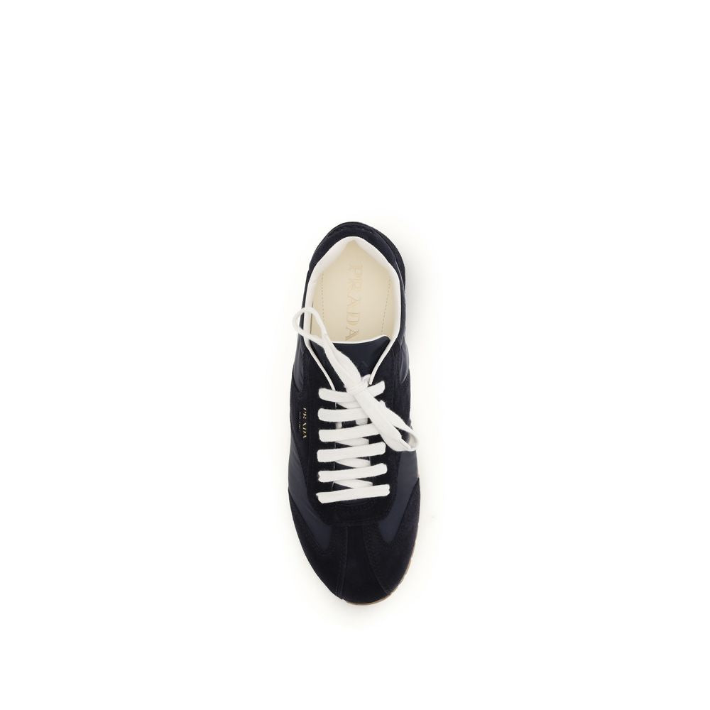 Blue Calf Leather Bos Taurus Low Top Sneakers