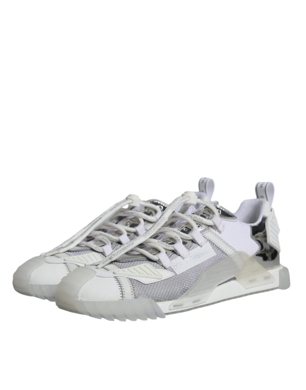 Zapatillas deportivas bajas NS1 blancas y plateadas