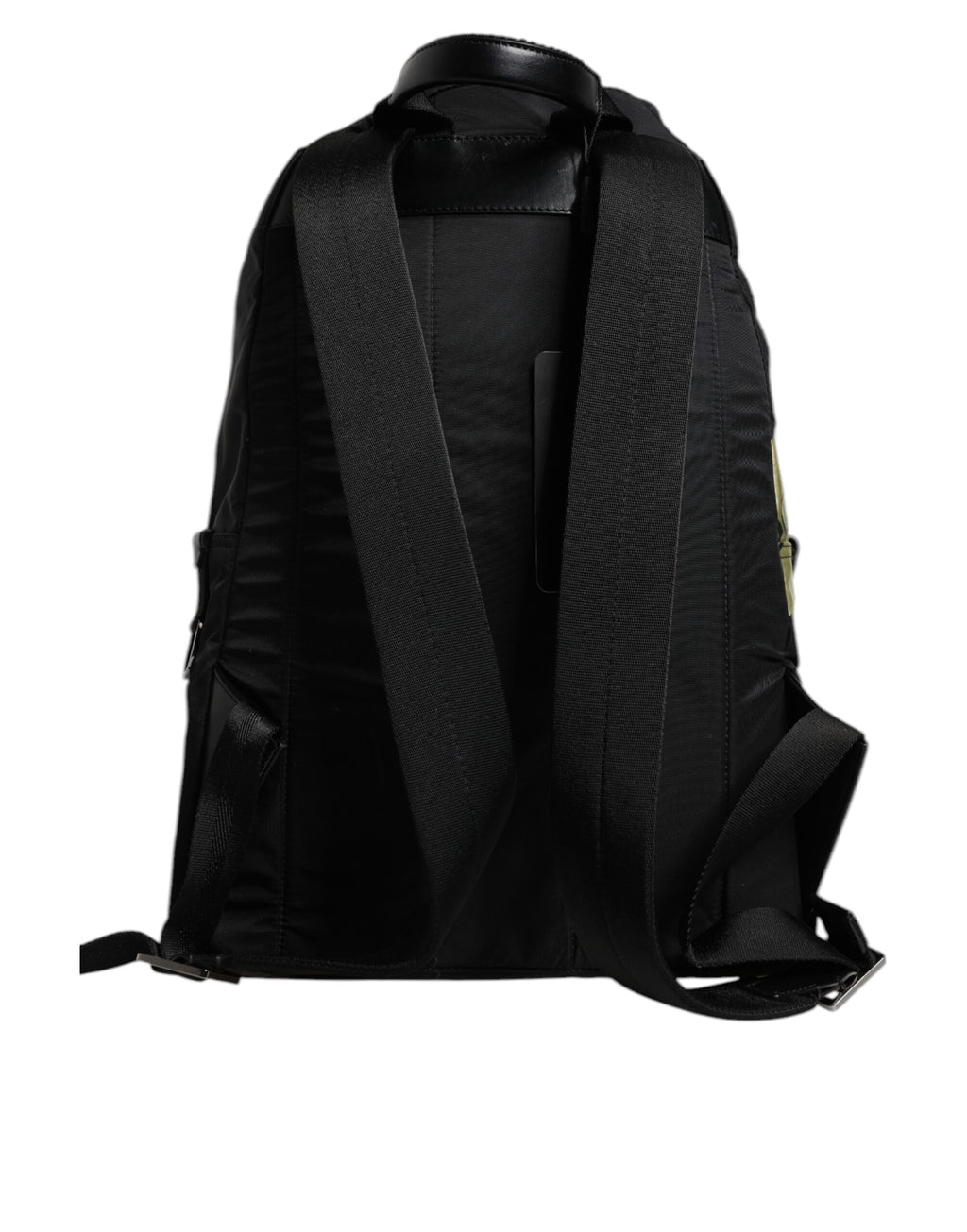 Black Logo Tape Polyamide School Travel Backpack Bag