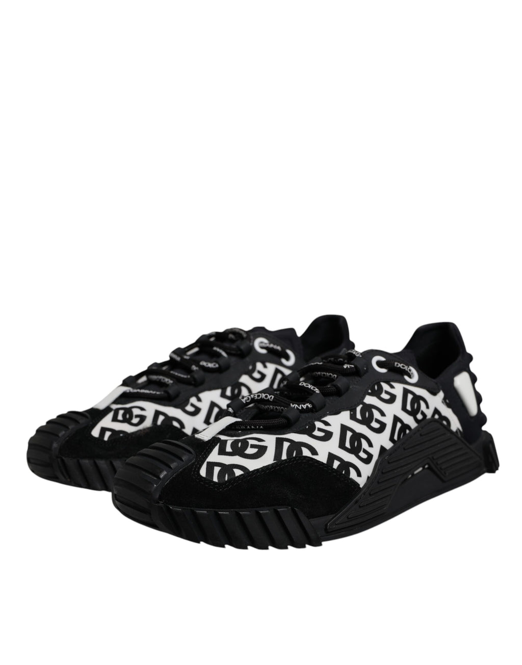 Black Logo Lace Up Low Top NS1 Sneakers Shoes