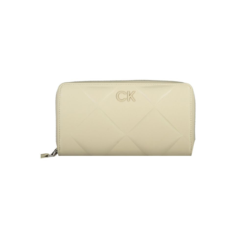 Cartera de mujer de poliéster beige