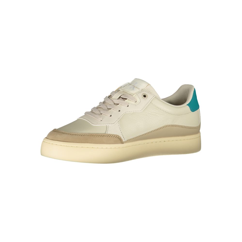 Zapatillas de poliuretano beige para hombre