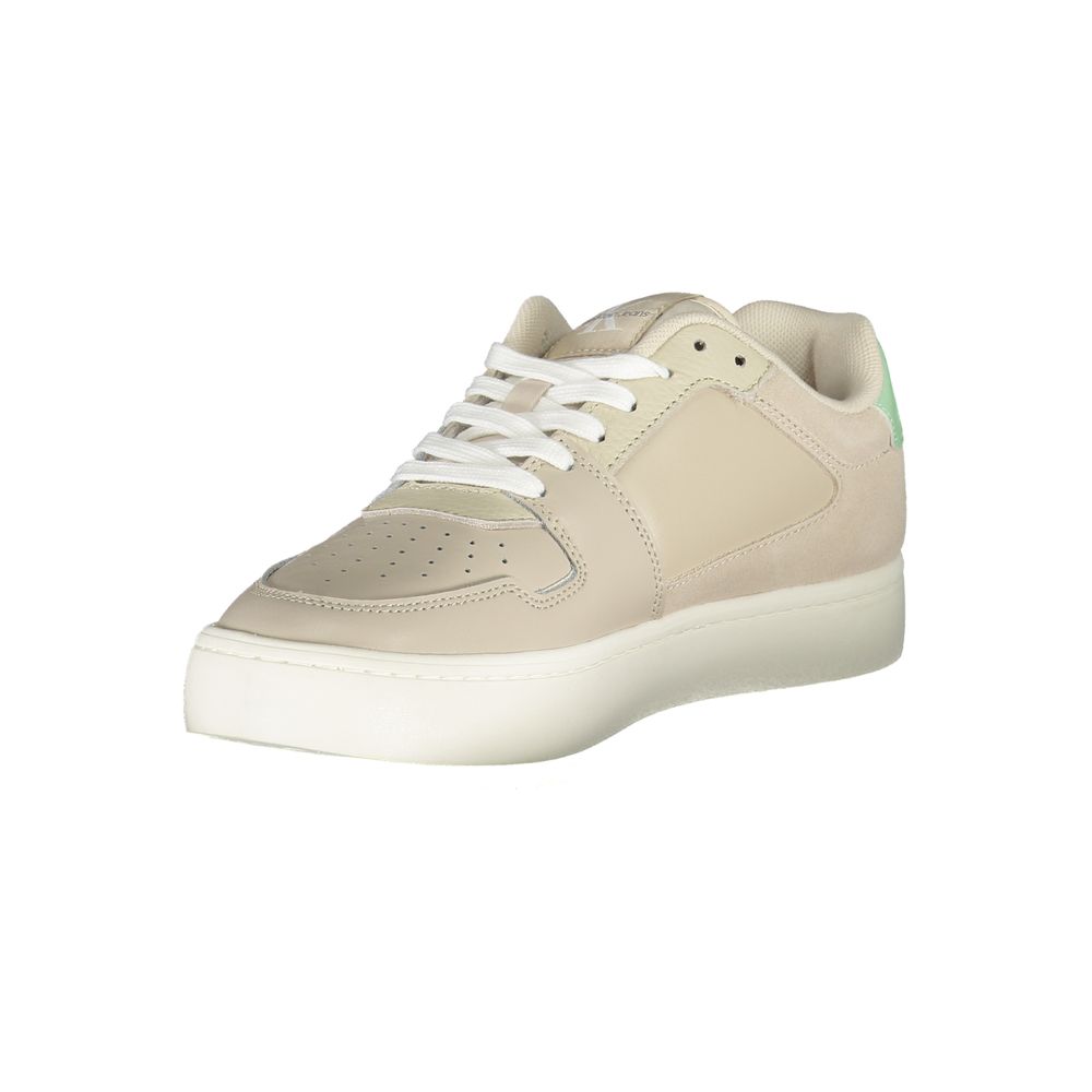 Beige Polyurethane Women Sneaker