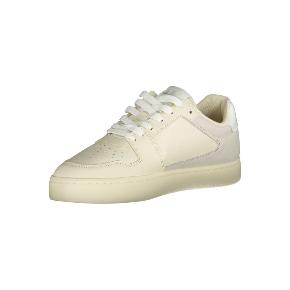 Bianco Polyurethane Men Sneaker