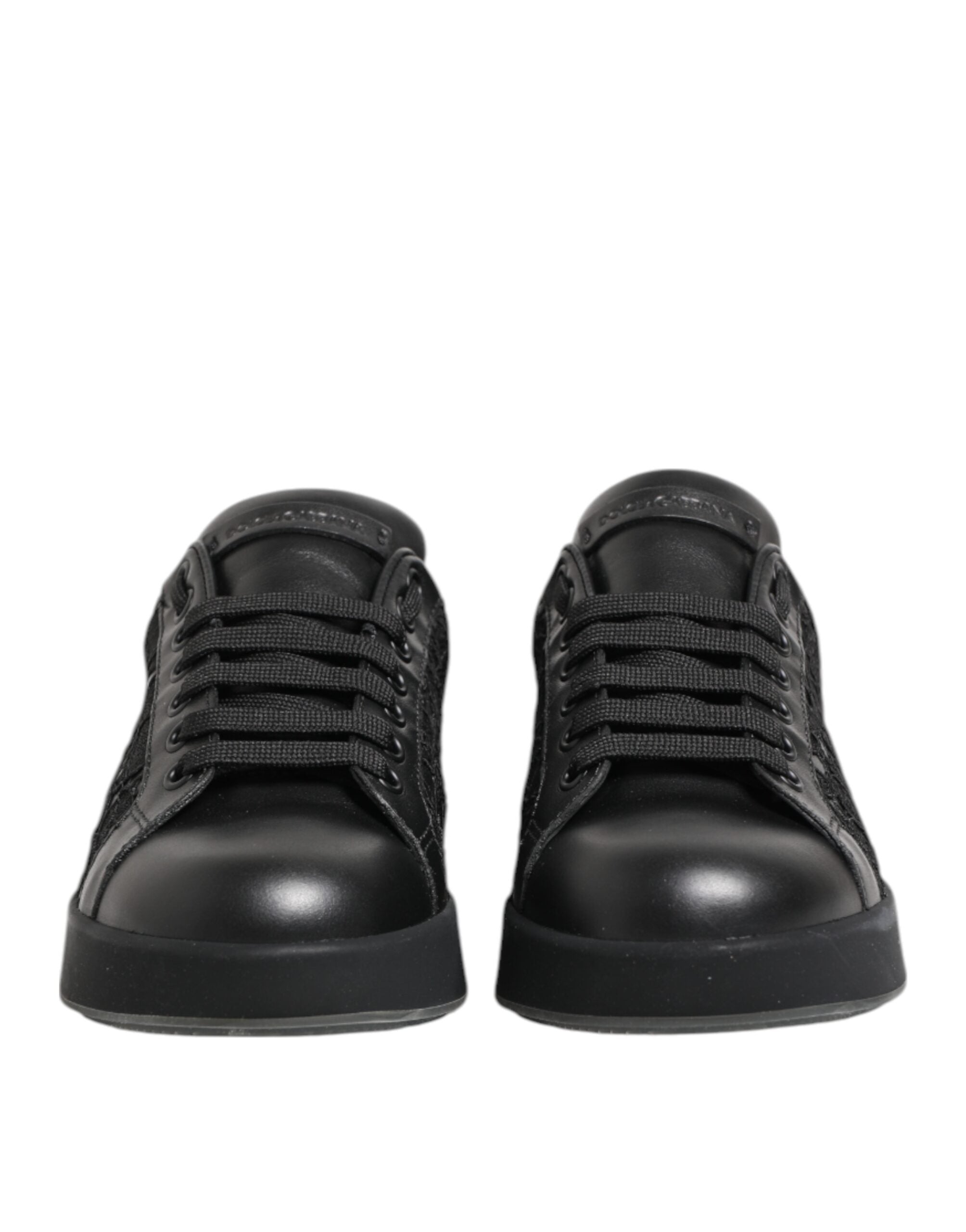 Black Floral Lace Low Top Sneakers Shoes