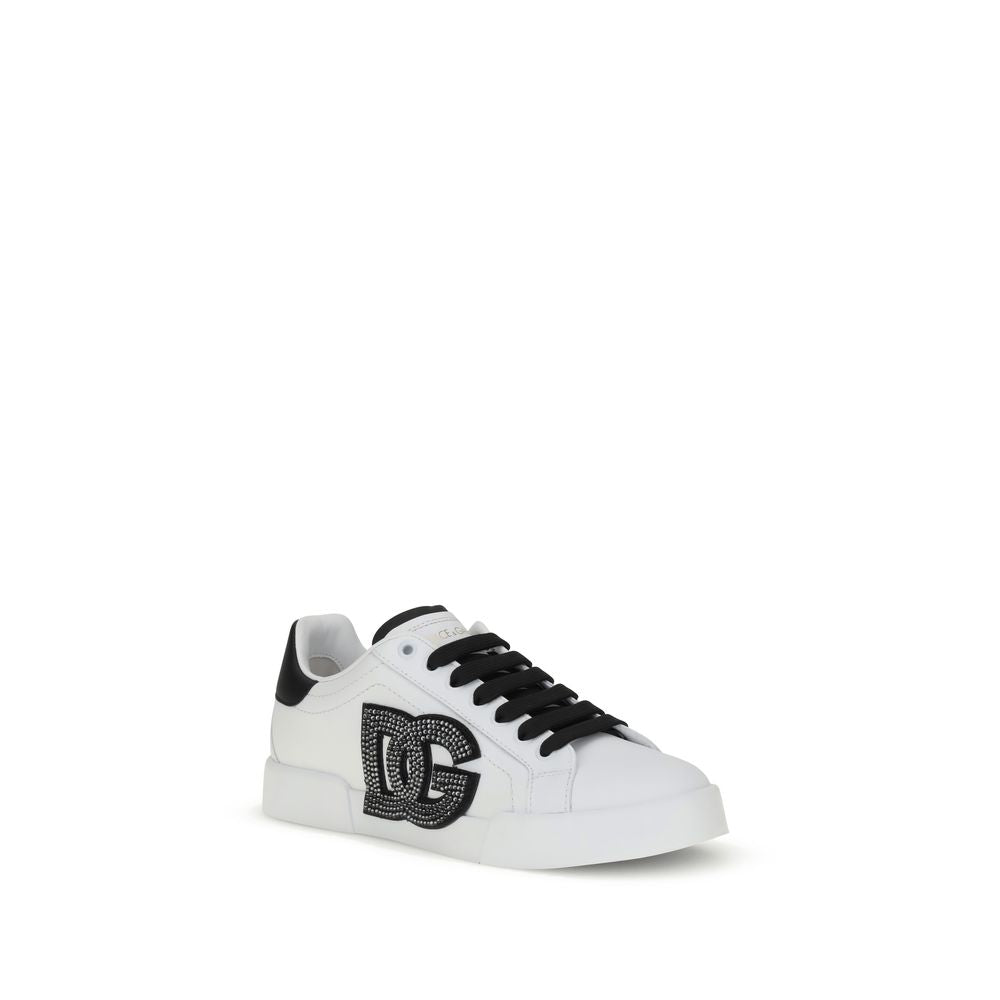 White Calf Leather Bos Taurus Low Top Sneakers
