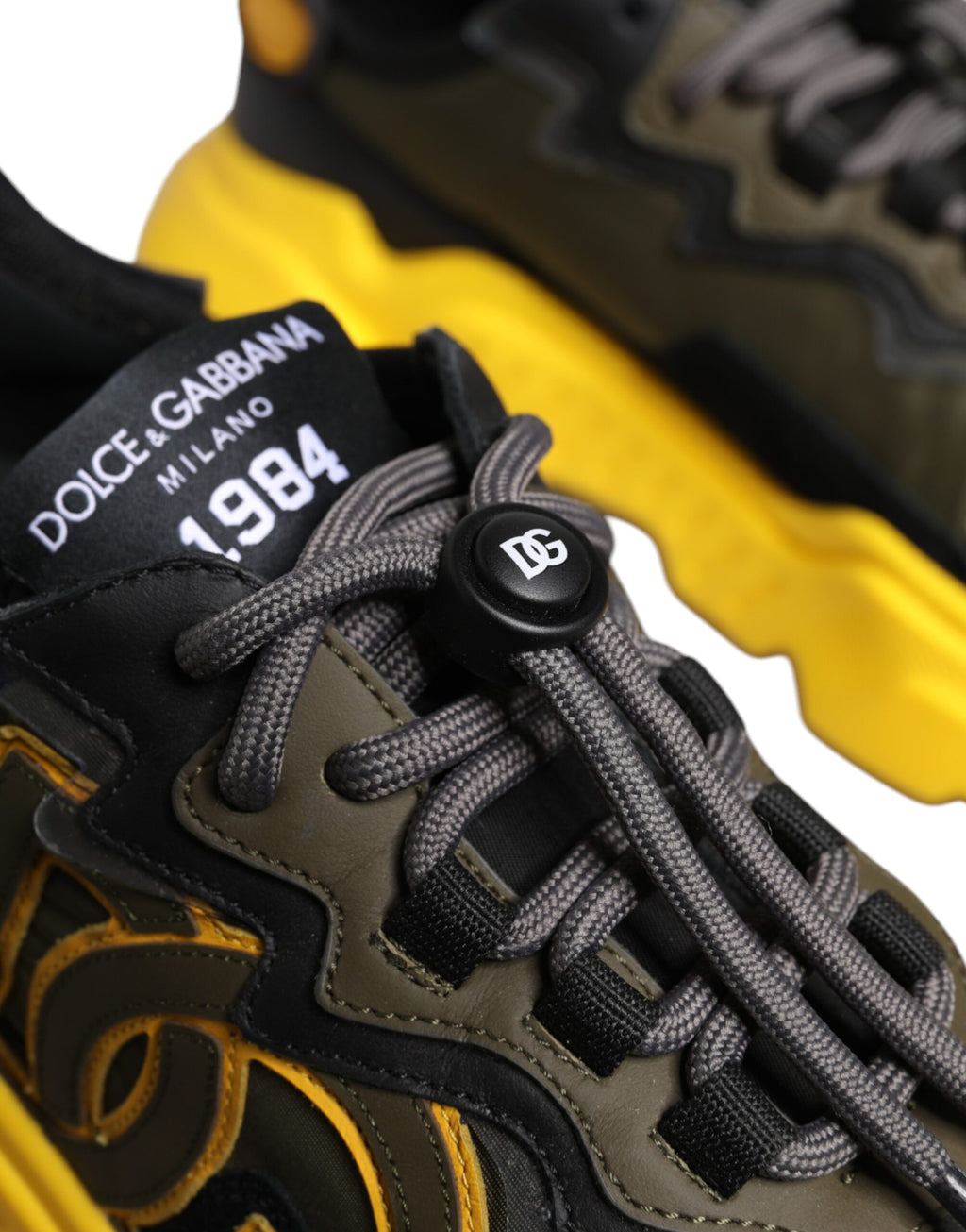 IN THE FAME Selects | Dolce & Gabbana Daymaster Black Yellow – Authentic Luxury Sneaker (Made in Italy)