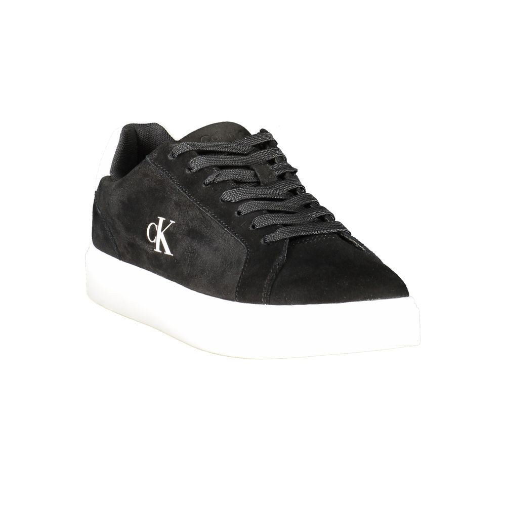 Black Leather Men's Sneaker