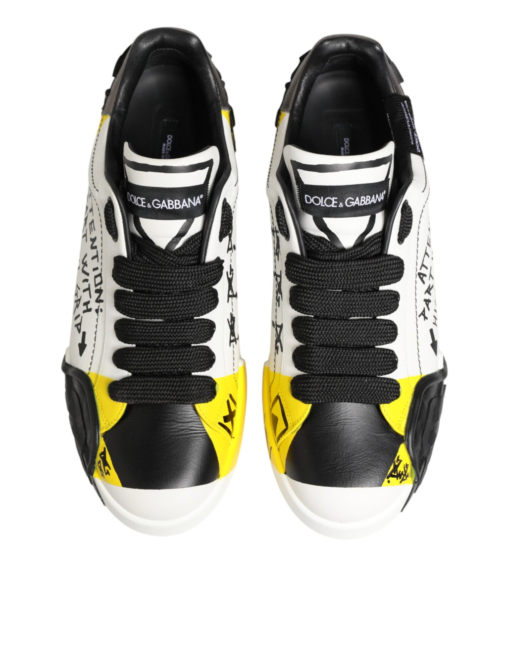Veelkleurige Leer Graffiti Lae Top Sneakers Skoene