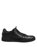 Black MIAMI Calf Low Top Men Sneakers Shoes